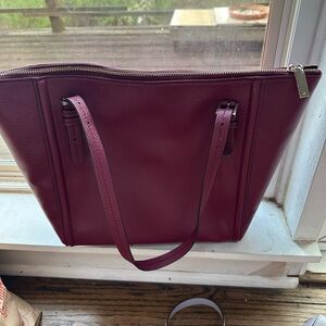 Elegant Burgundy Tote Bag